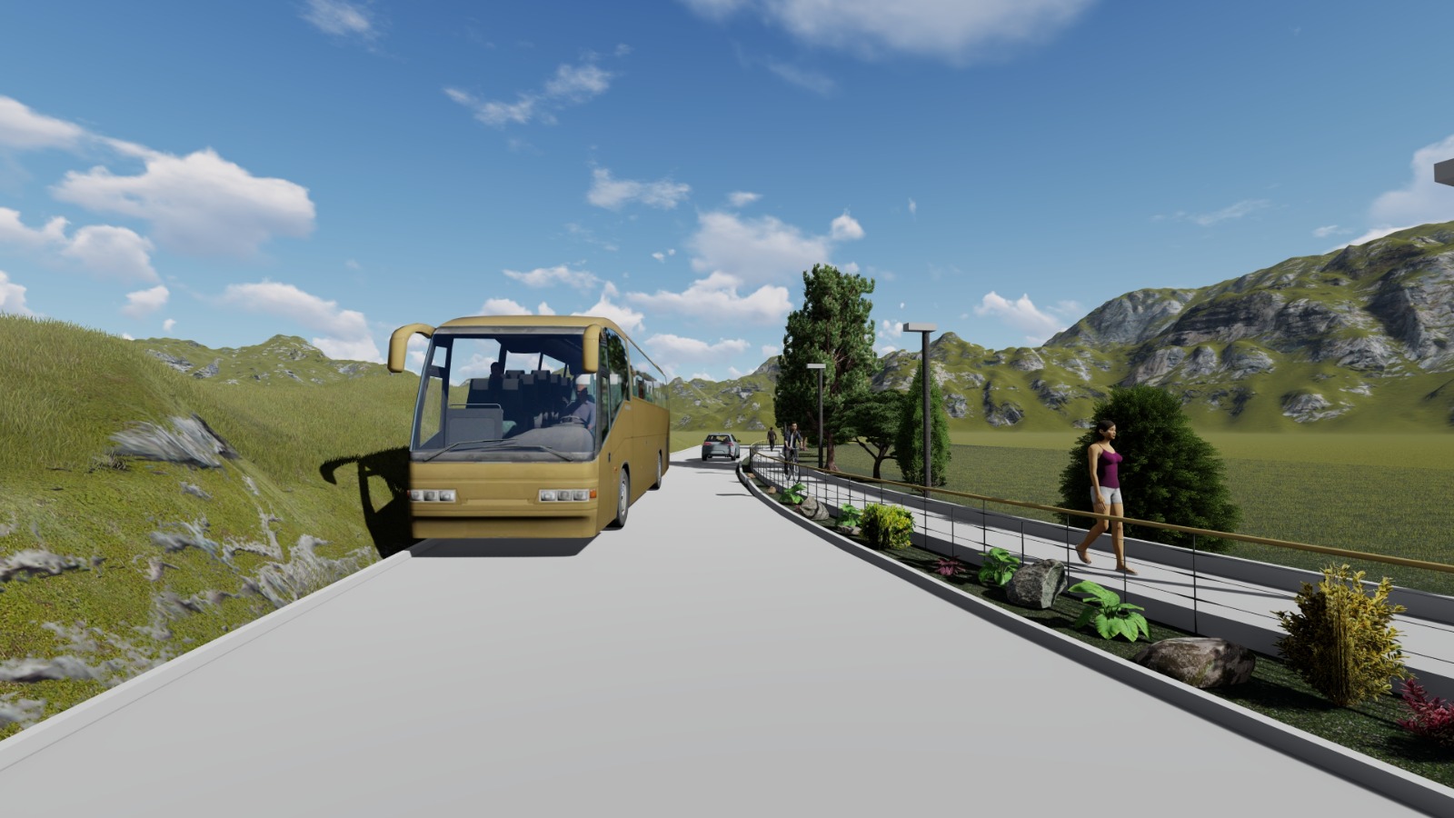 Comienza construcción de nueva ruta peatonal en Montegrande