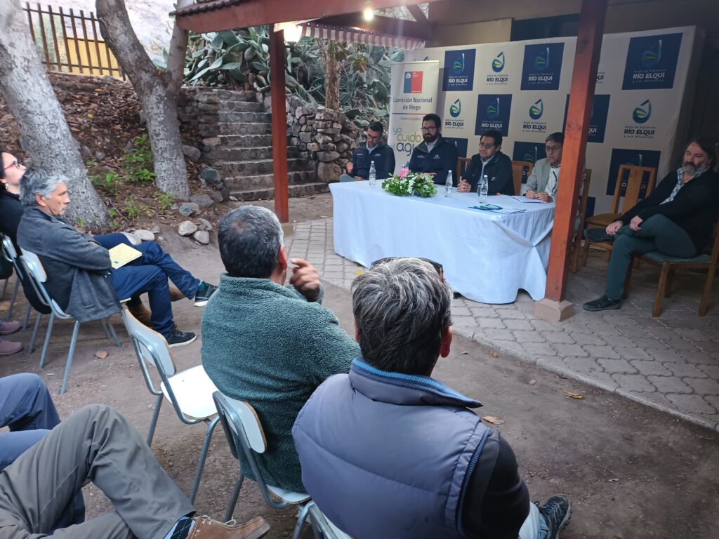 Autoridades del agro y regantes del Río Elqui establecen mecanismos de trabajo para mitigar efectos de la crisis climática e hídrica