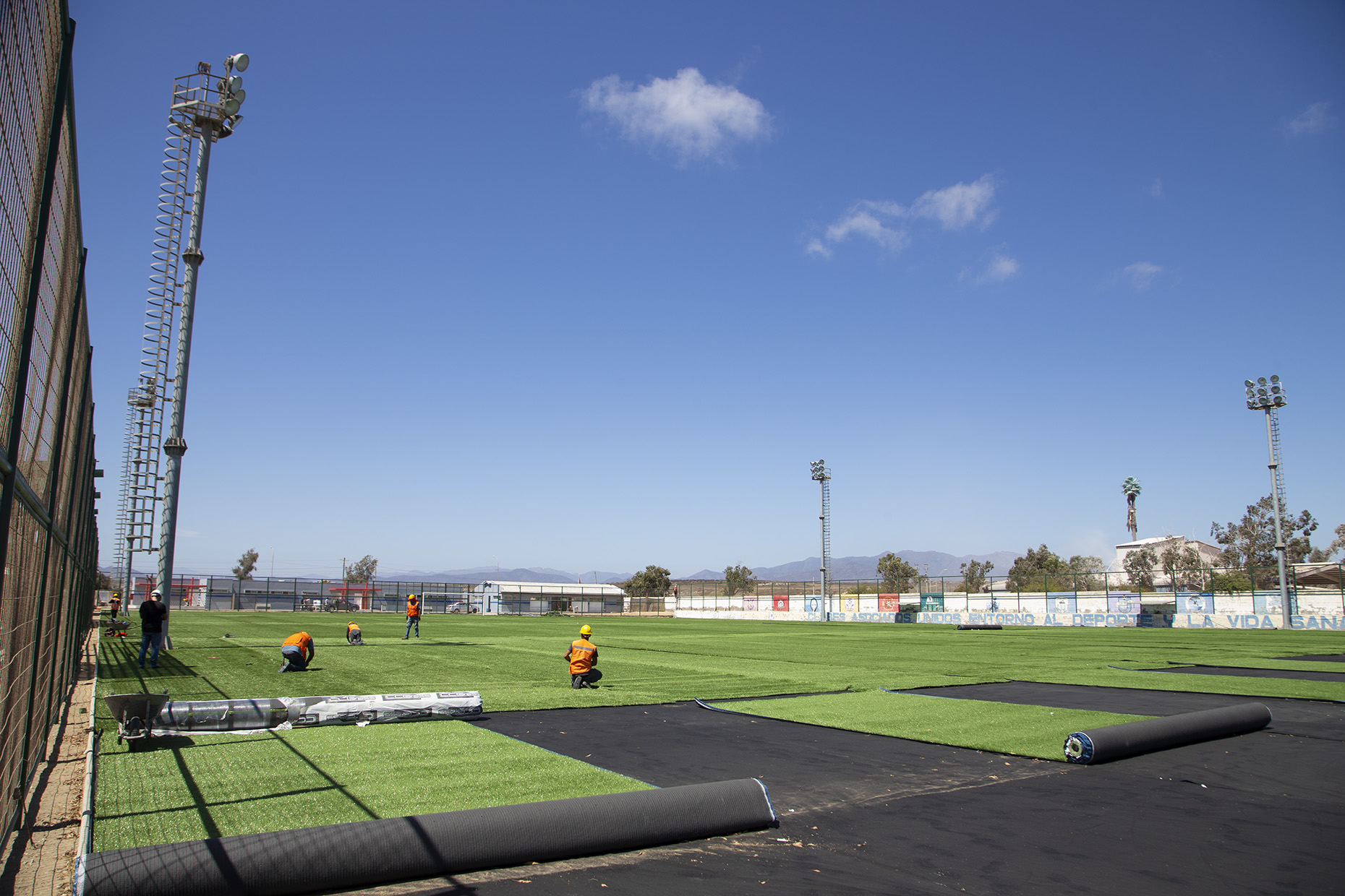 Avanzan las obras del Cendyr Tongoy: contará con una renovada cancha estándar FIFA