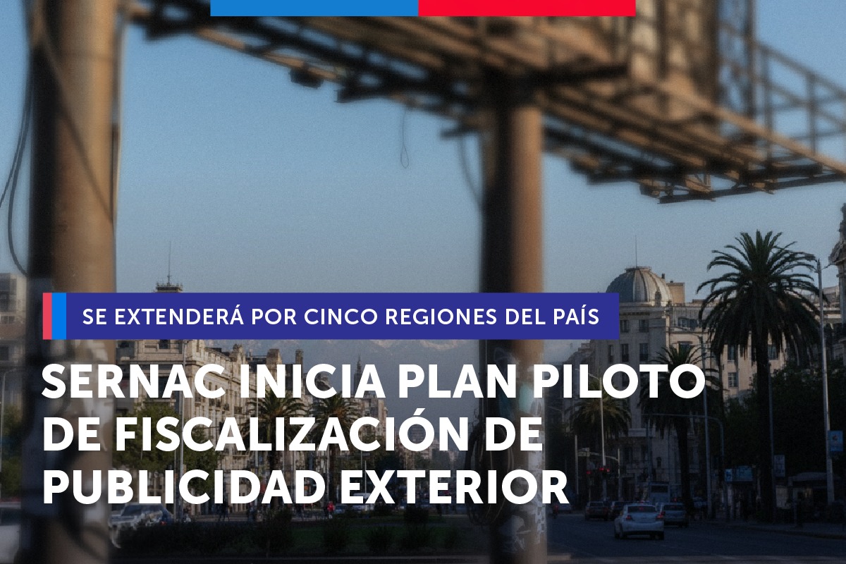Inician plan piloto de fiscalización de publicidad exterior en cinco regiones