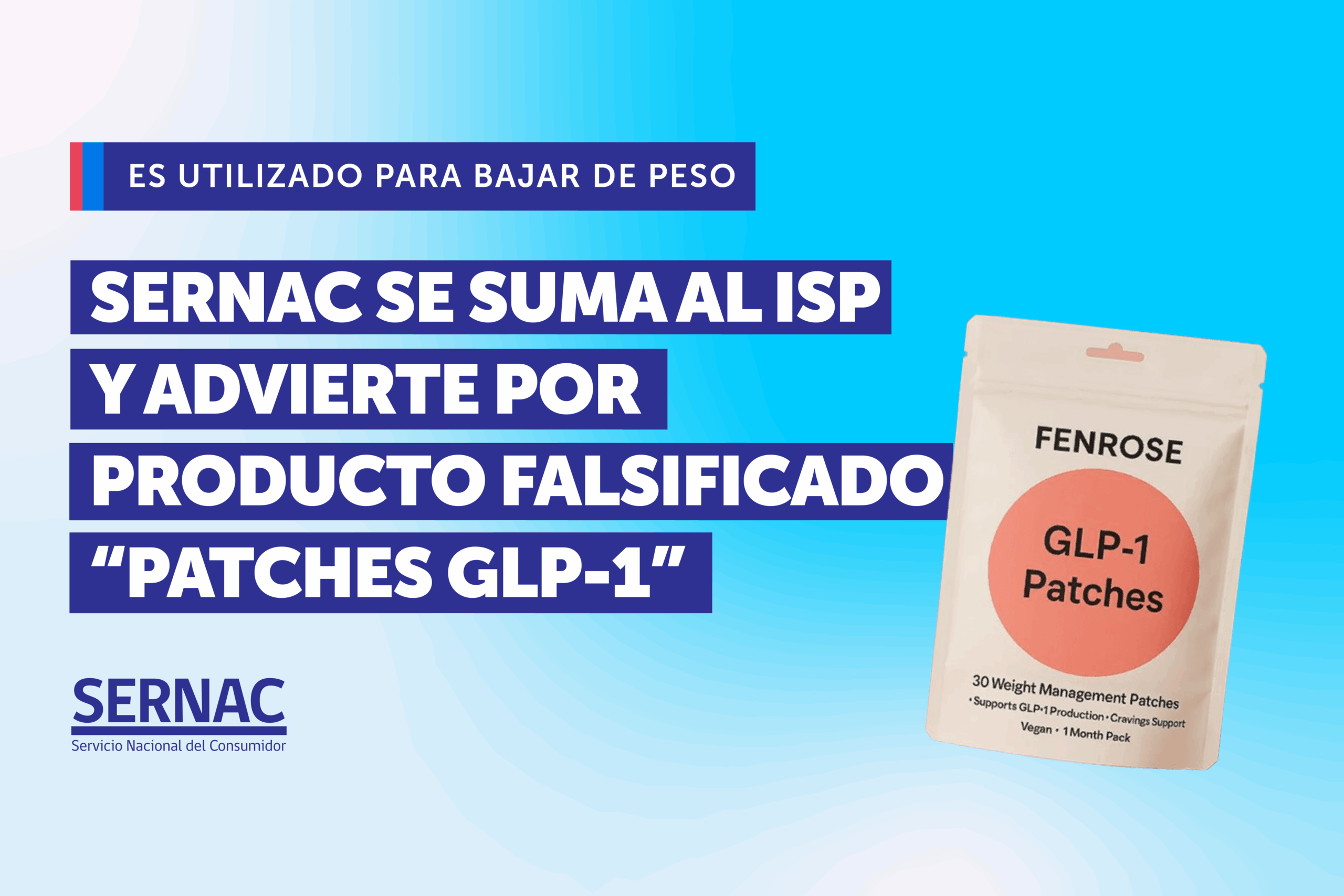 Advierten sobre riesgos de producto para bajar de peso “Patches GLP-1”