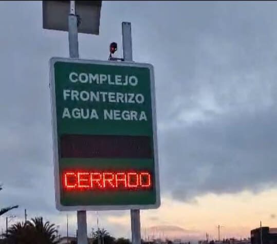 Instalan letreros dinámicos en Ruta 41-CH para informar en tiempo real estado del Paso Agua Negra