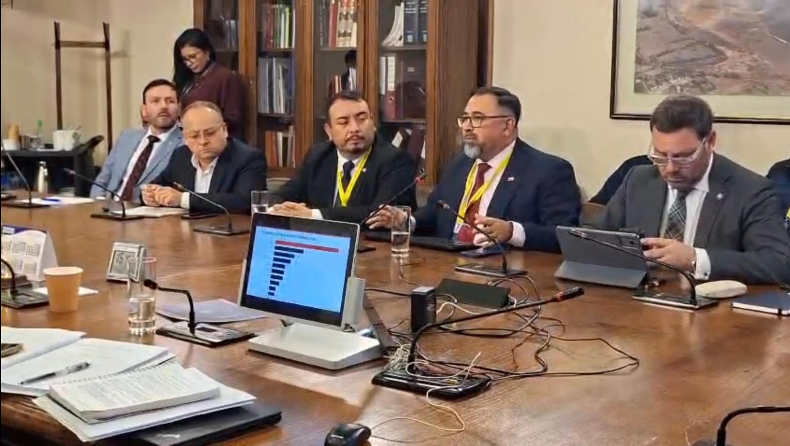 Delegado Víctor Pino expone sobe el Robo de Cables ante la Cámara de Diputados