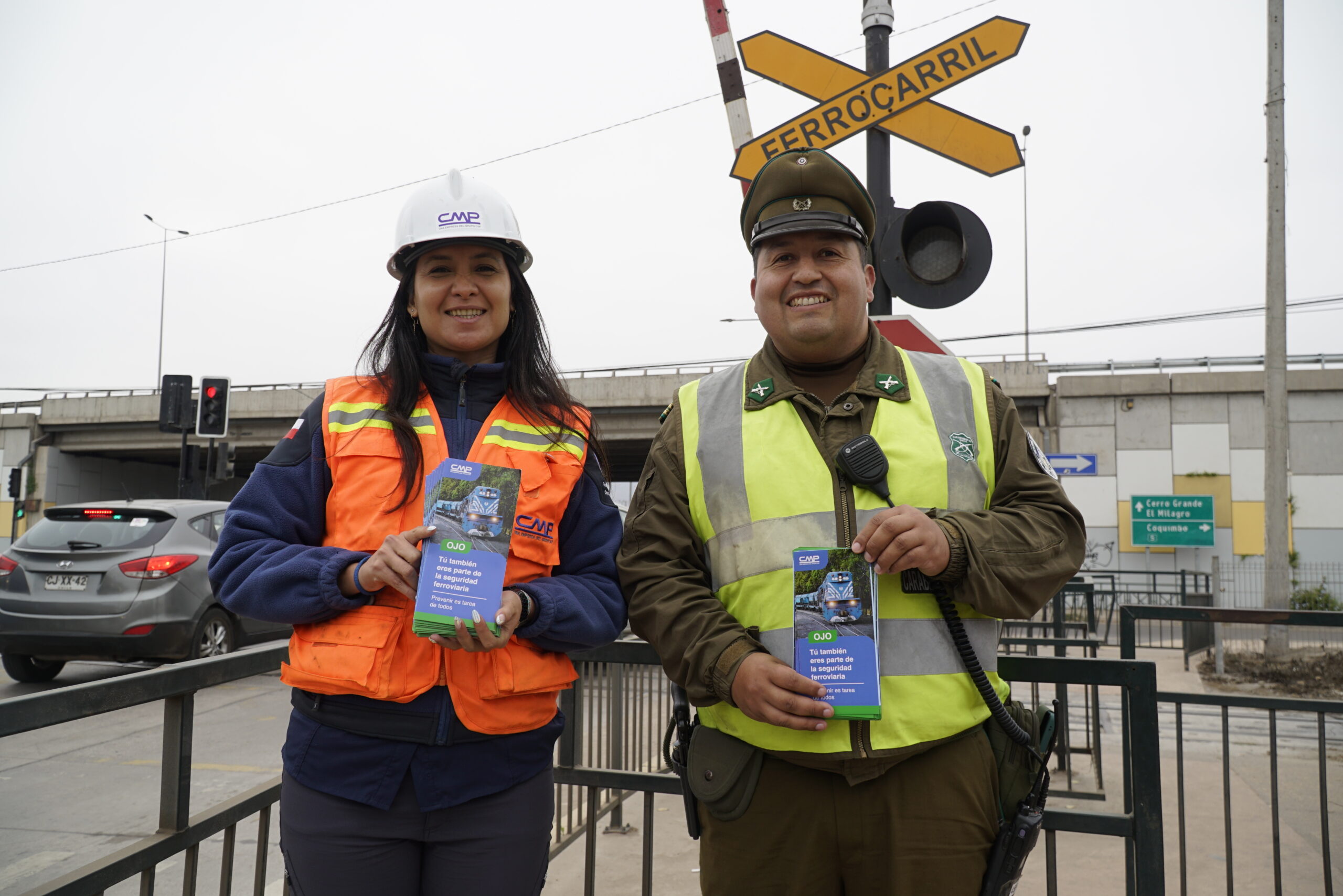 CMP y Carabineros refuerzan campaña de seguridad ferroviaria por fin de semana largo