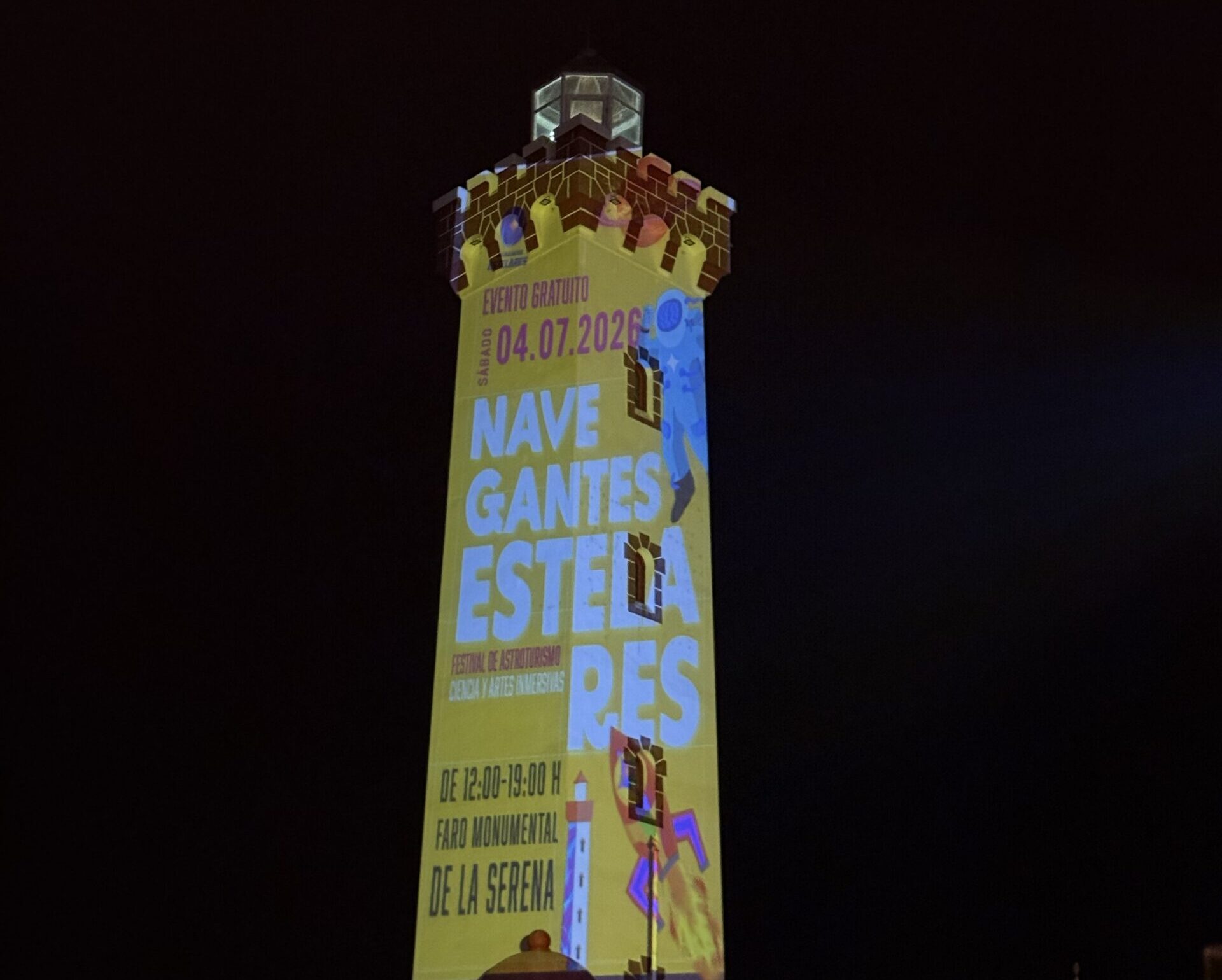 En el Faro de La Serena: Festival de Astroturismo, Ciencia, Patrimonio y Artes Inmersivas